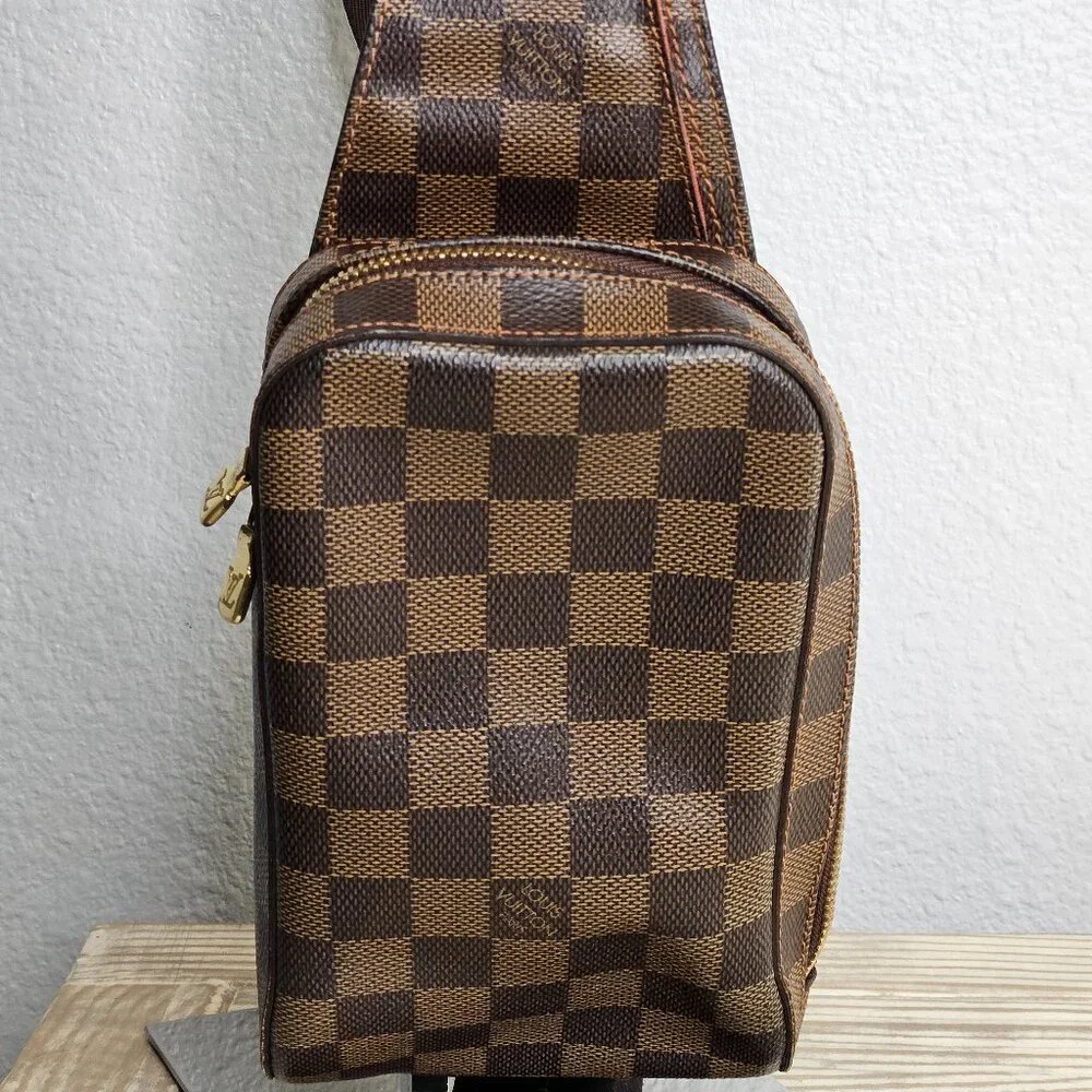 Louis Vuitton Damier Ebene Geronimo Shoulder Bag - Picture 1 of 8
